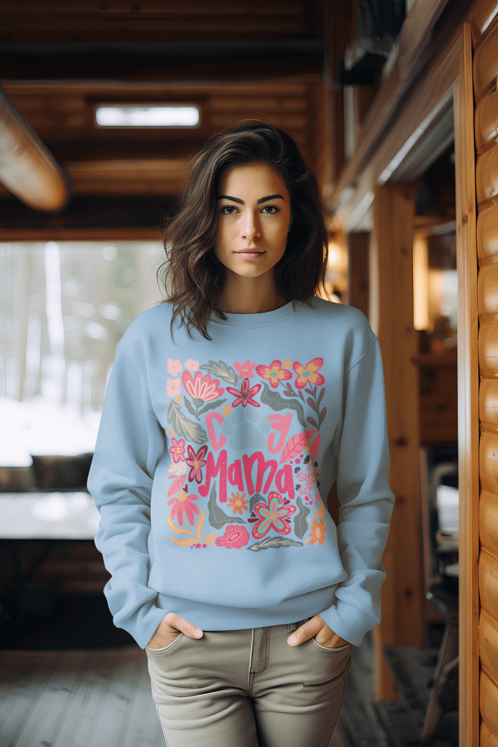 Sweater trui - Dog Mama boho style