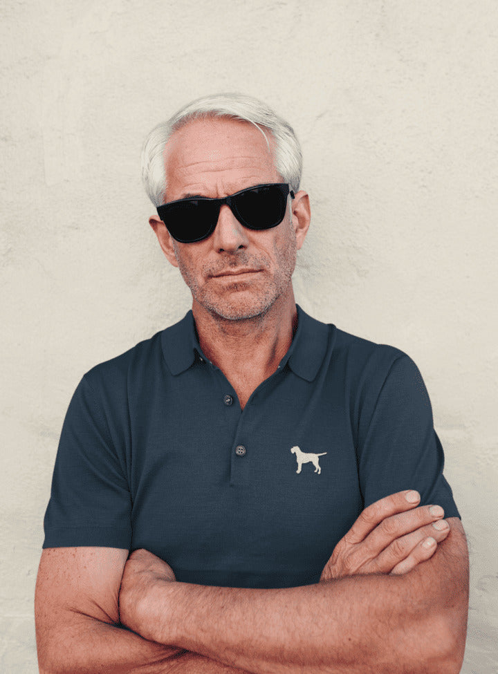 Premium Polo met Geborduurde Duitse Staande Draadhaar.