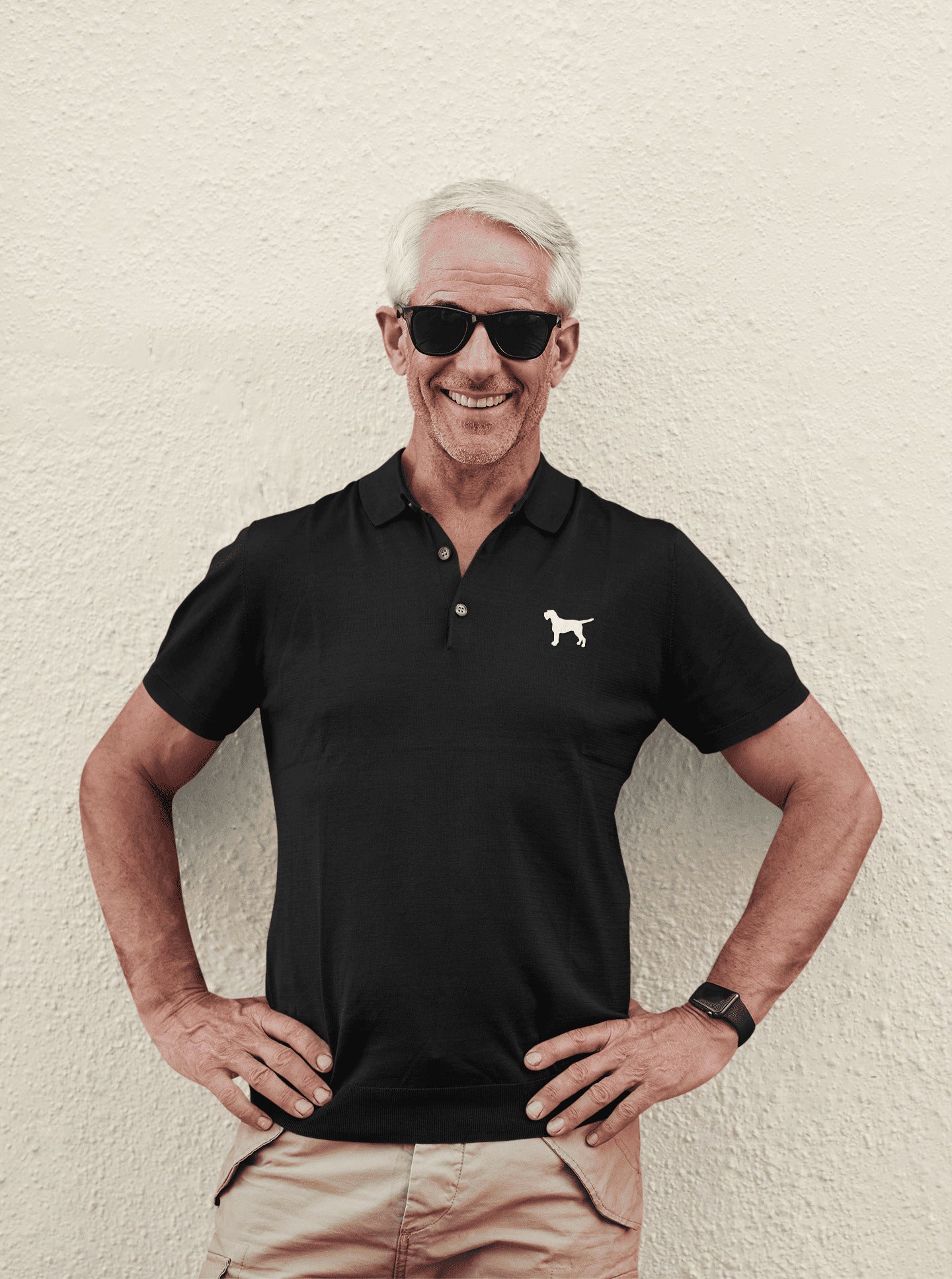 Premium Polo met Geborduurde Duitse Staande Draadhaar.