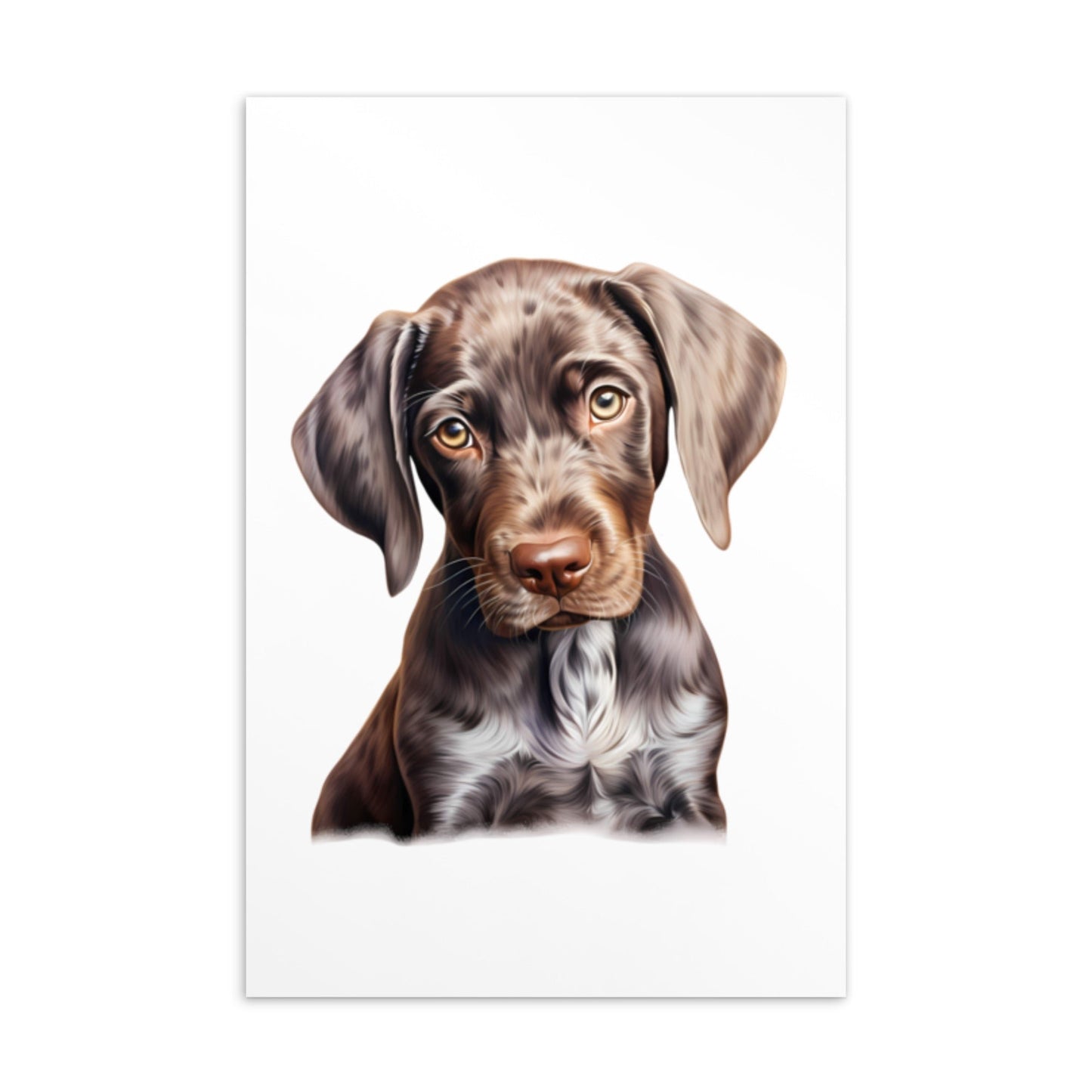 Duitse staande pups postkaartbundel - set van 6 Illustraties