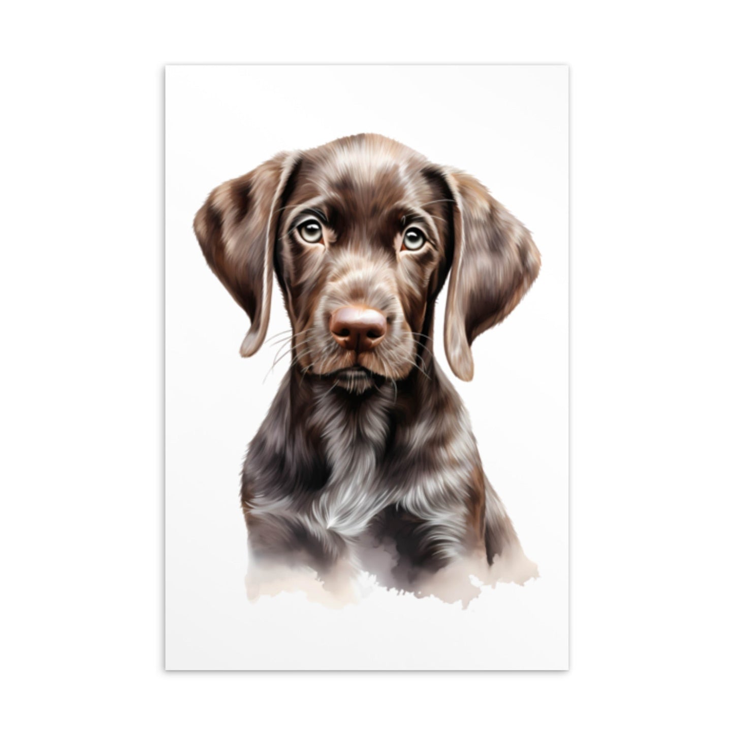 Duitse staande pups postkaartbundel - set van 6 Illustraties