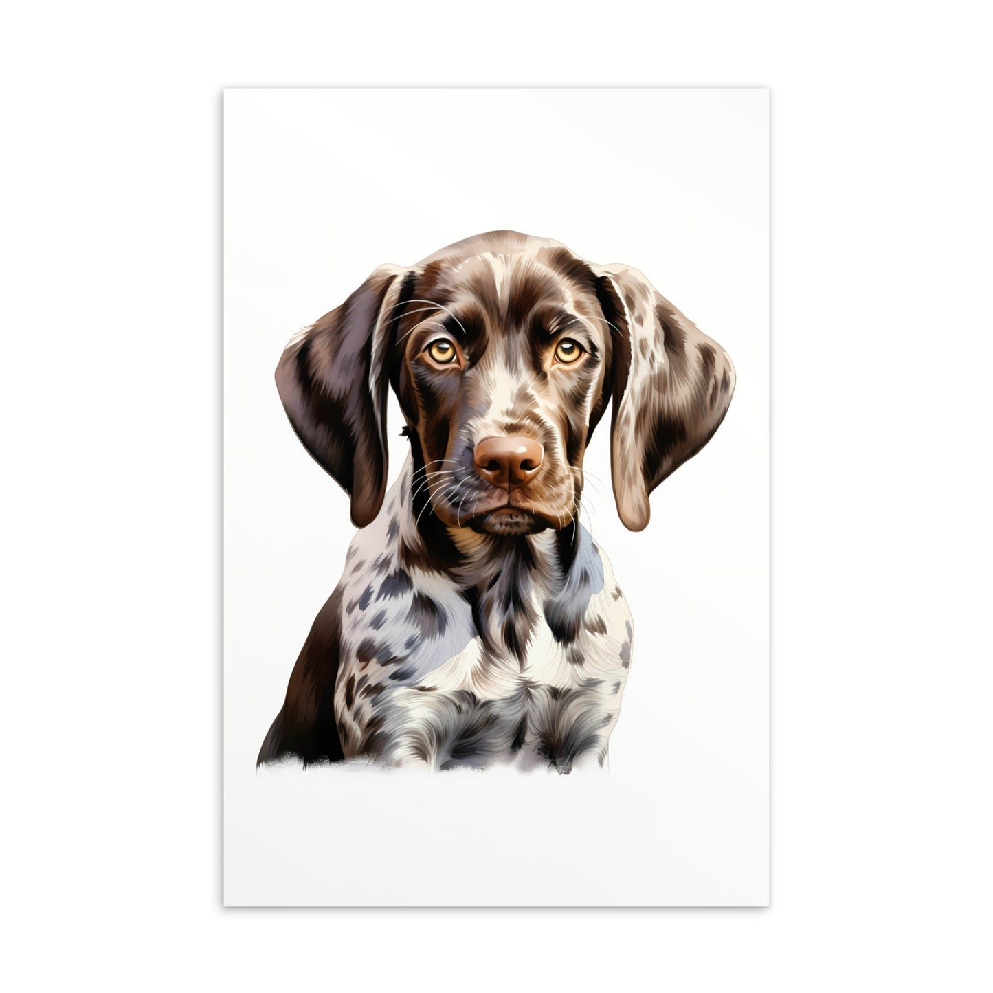 Duitse staande pups postkaartbundel - set van 6 Illustraties