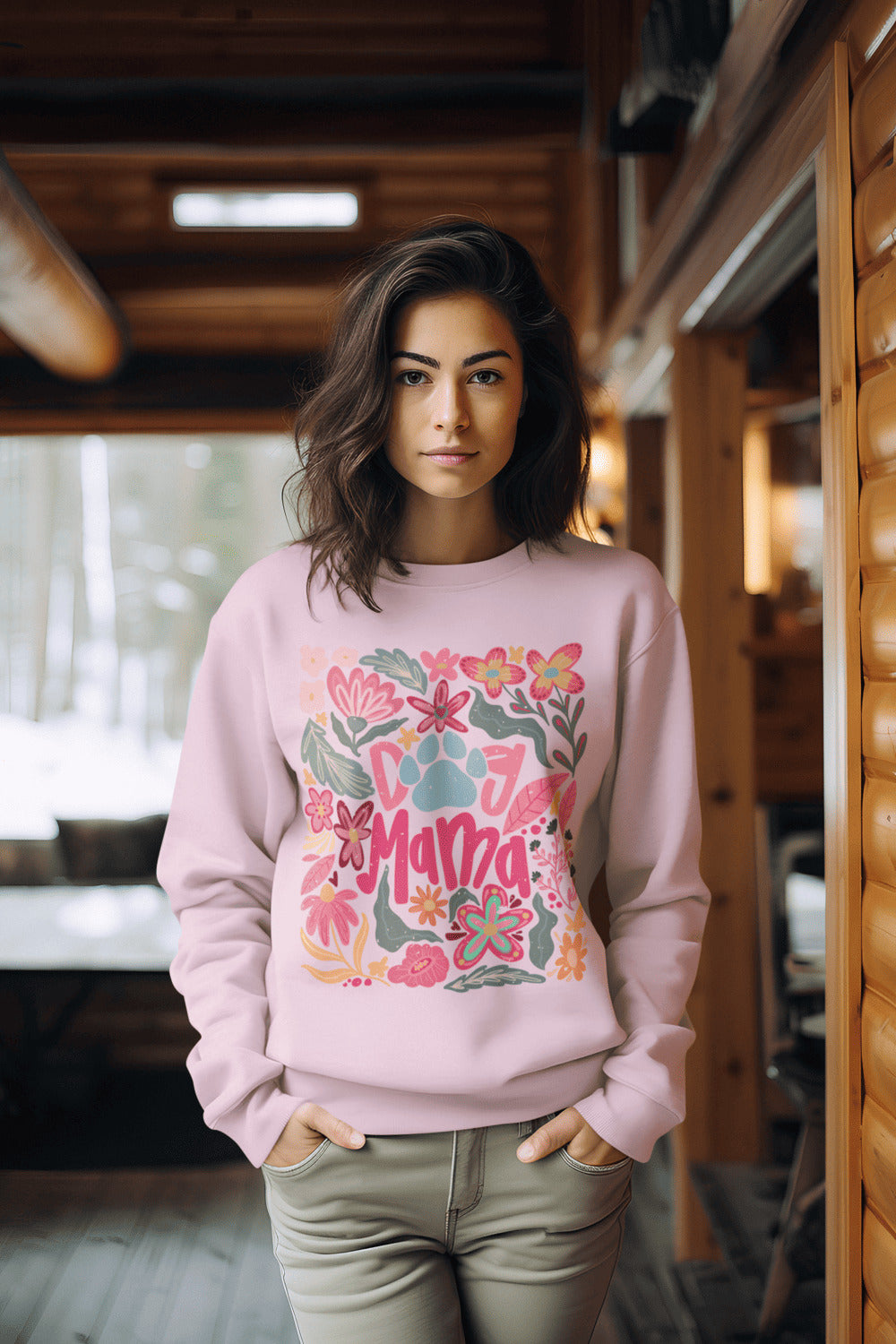 Sweater trui - Dog Mama boho style