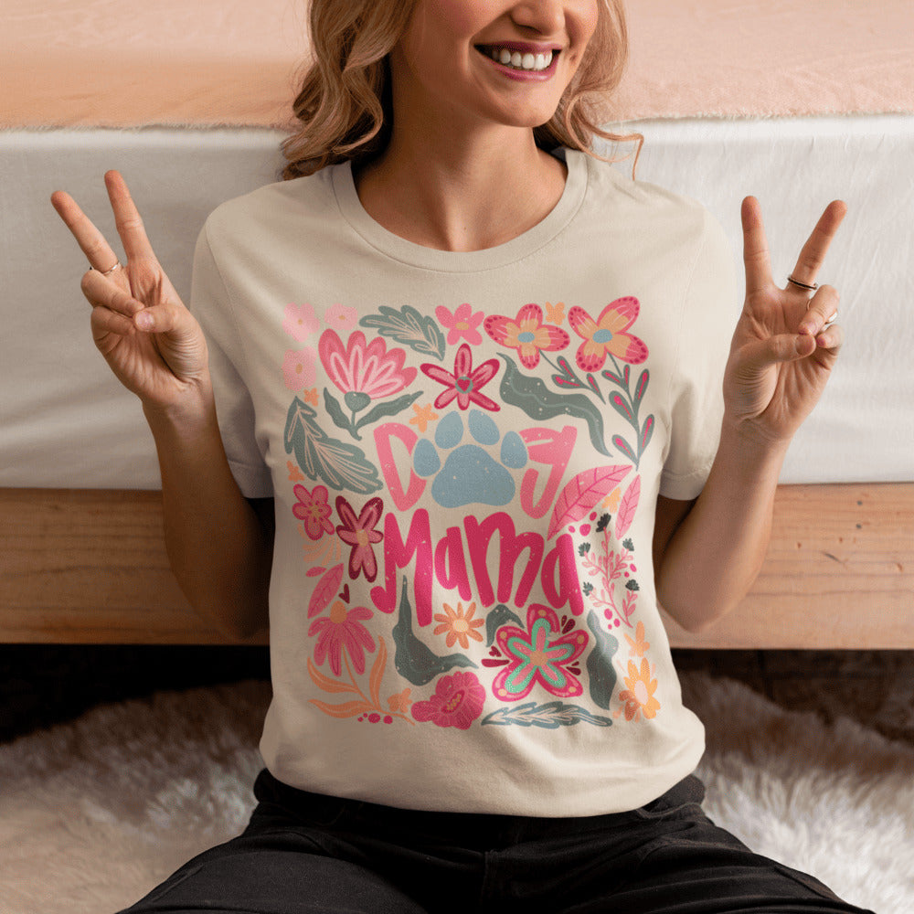 T-shirt Dog Mama - Boho style