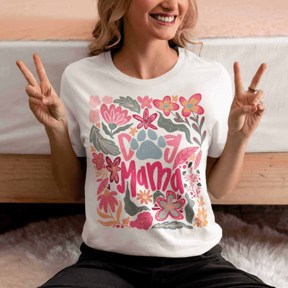 T-shirt Dog Mama - Boho style