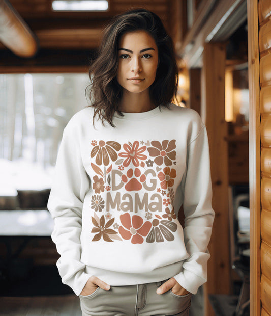 Sweater trui - Dog Mama Floral design
