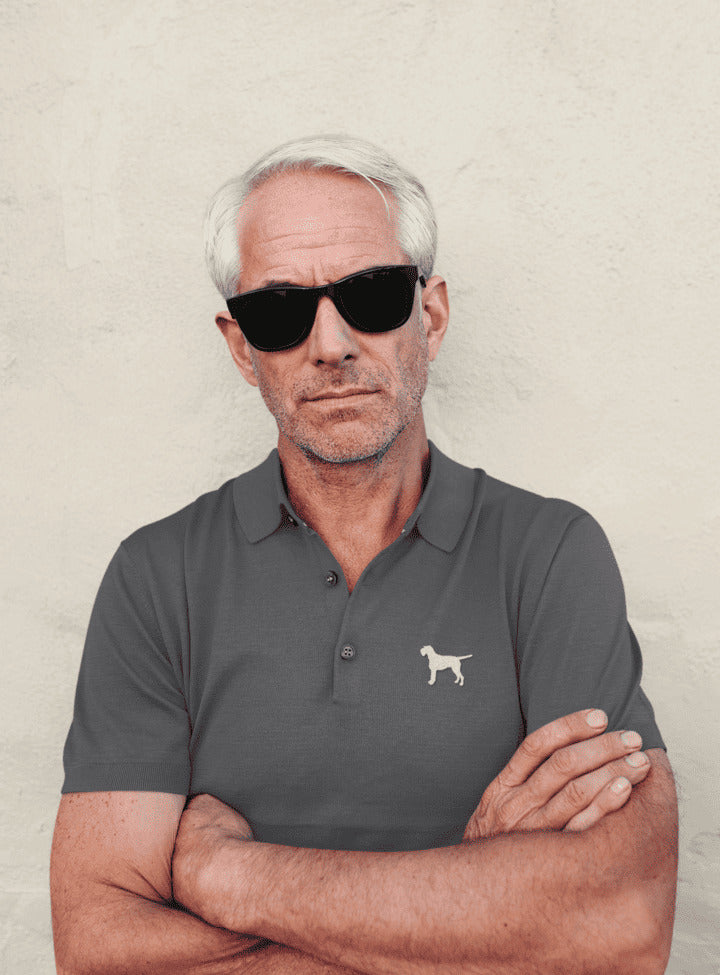 Premium Polo met Geborduurde Duitse Staande Draadhaar.