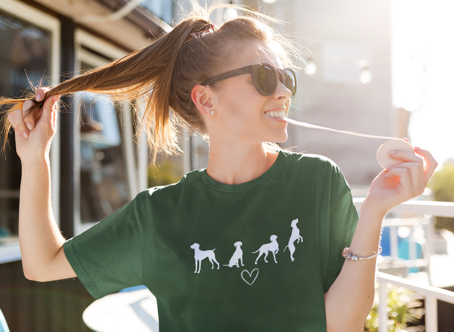 T-shirt - Vizsla liefde