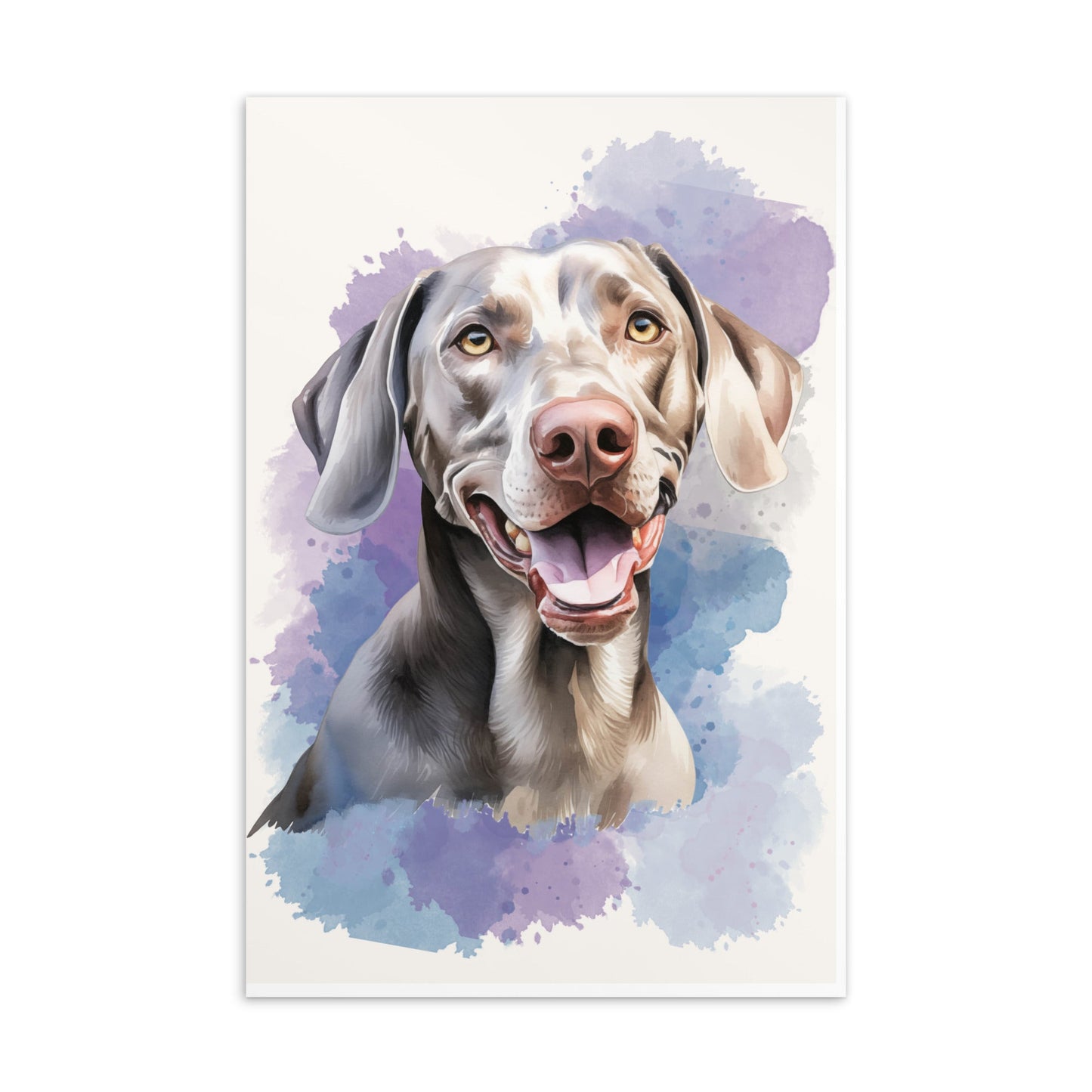 Weimaraner postkaartbundel - set van 6 Waterverf Illustraties