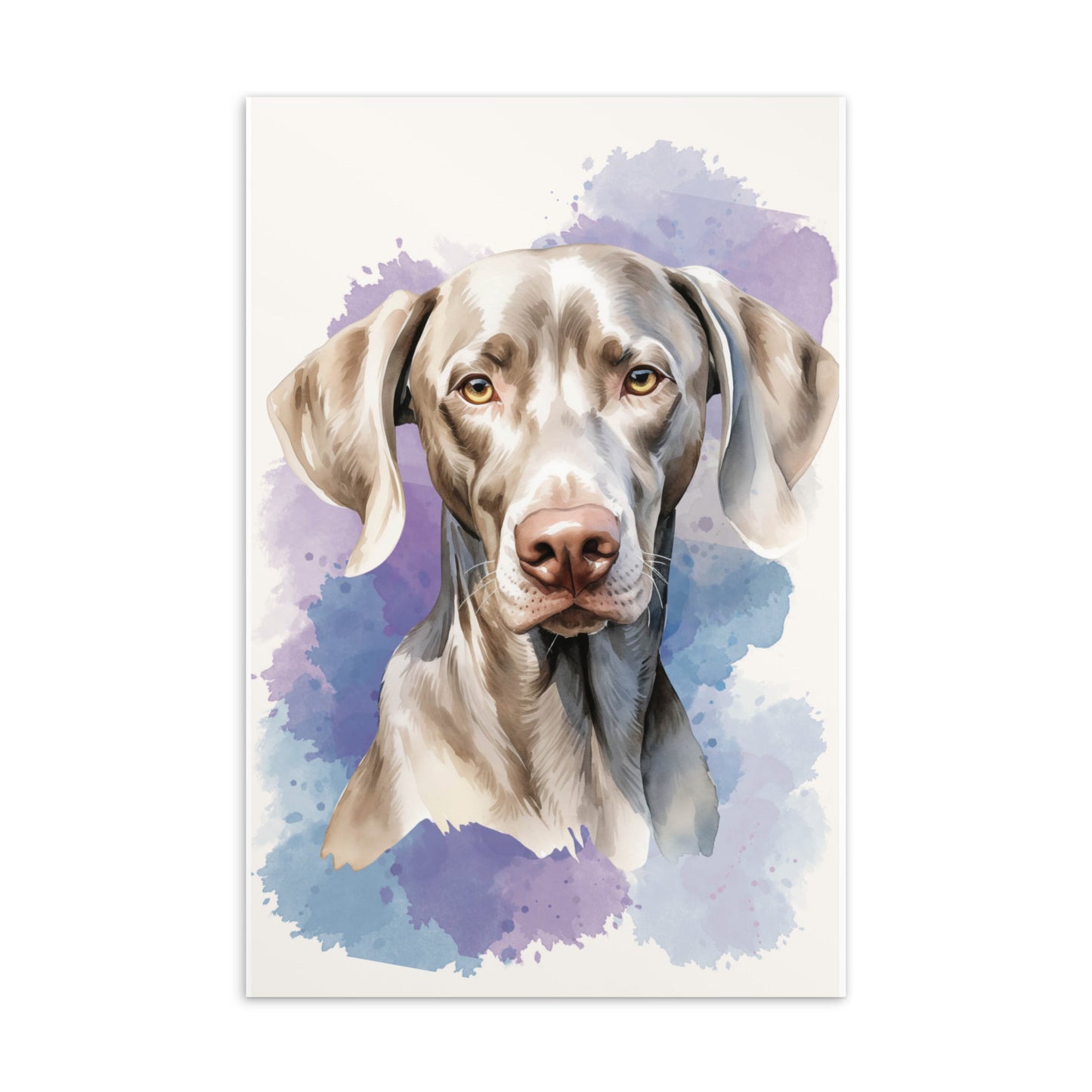 Weimaraner postkaartbundel - set van 6 Waterverf Illustraties