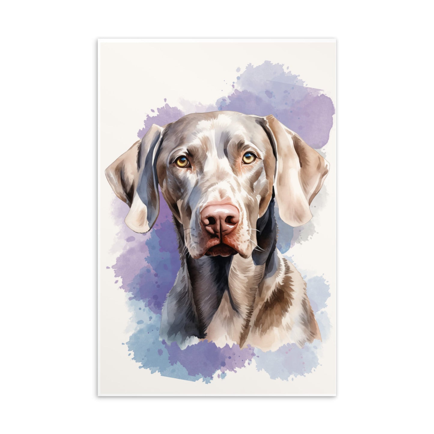 Weimaraner postkaartbundel - set van 6 Waterverf Illustraties