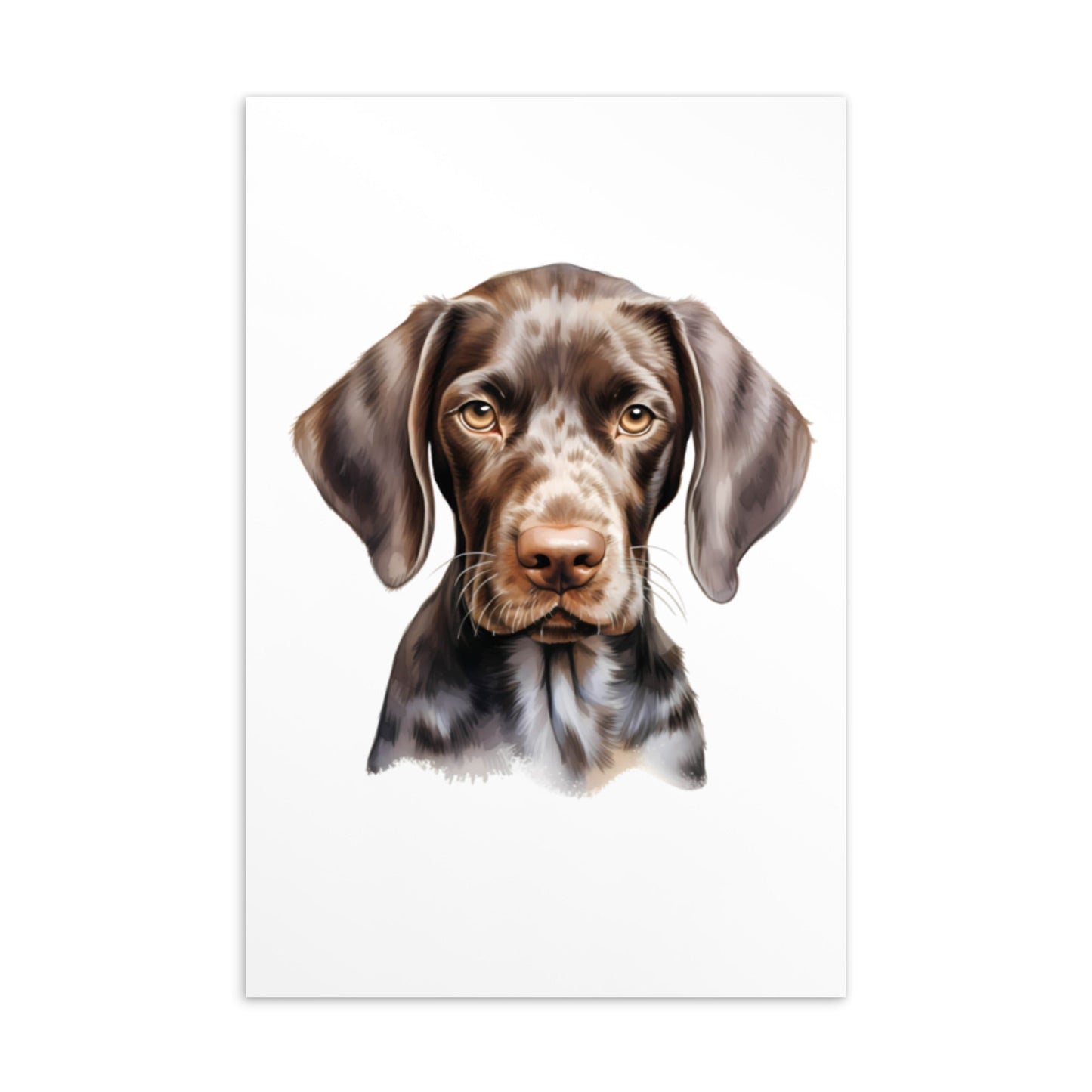 Duitse staande pups postkaartbundel - set van 6 Illustraties